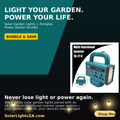 120W Portable Power Inverter – Convert 21V Tool Batteries to 220V AC, Dual USB Fast Charging, Handheld Power Station for Camping, Emergencies & Travel
